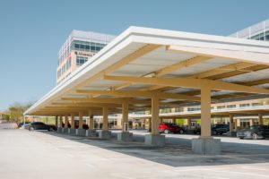Parking area of co-working space