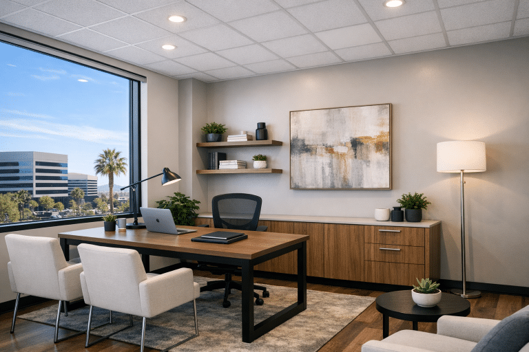Private offices in coworking spaces offer the most flexible office spaces for lease in Las Vegas, with easy terms, amenities, and room to grow.
